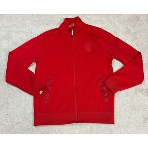 Puma X Ferrari Scuderia 10th Anniversary PArtnership Red Zip Up Track Jacket M